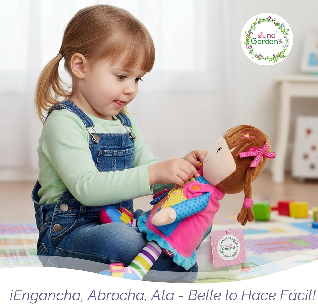 June Garden Dressy Friends Belle de 15.5 pulgadas, muñeca de peluch...