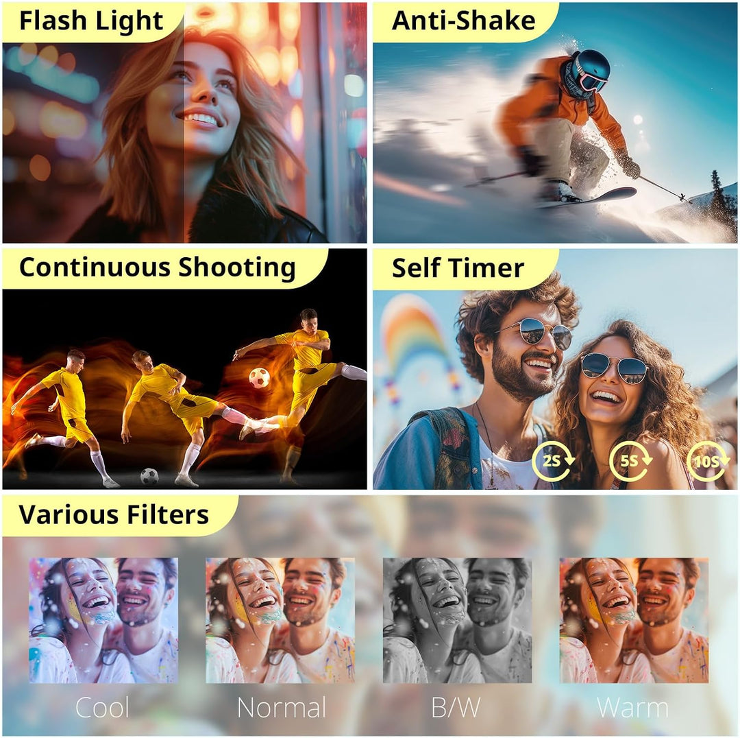Duluvulu Cámara digital 4K para enfoque automático de fotografía, c...