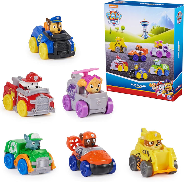 Paw Patrol: Pup Squad Racers, juego de regalo de vehículos de 6 pie...