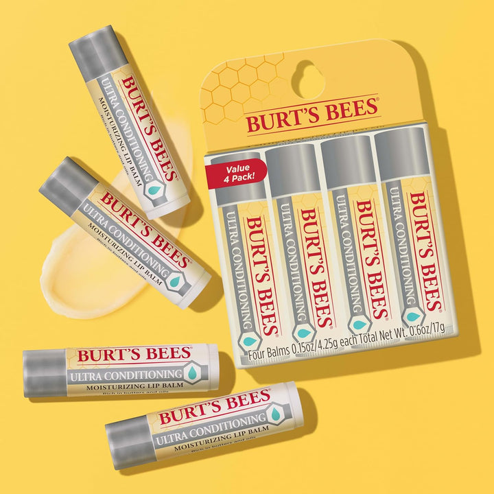 Burt's Bees Bálsamo labial, cuidado de labios hidratante, orige...