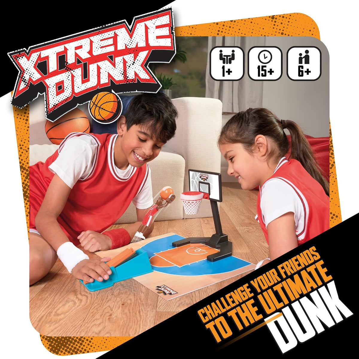TOMY Xtreme Dunk Mini Juego de Baloncesto