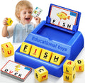 Montessori - Juego de cartas a juego para niños de 3, 4, 5 años, Tamaño grande-Azul