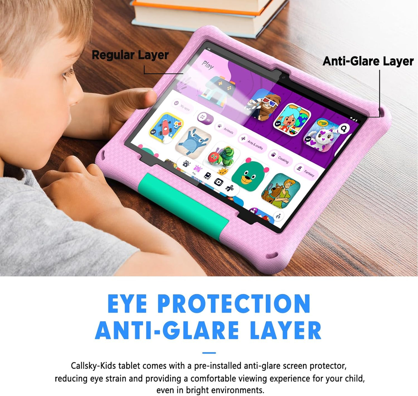 Tableta para niños: Tablet Android 15 de 10 pulgadas para niños, ba...