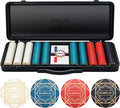 SLOWPLAY Sistema de póquer de cerámica Nash, fichas de póquer de 0.35 oz y