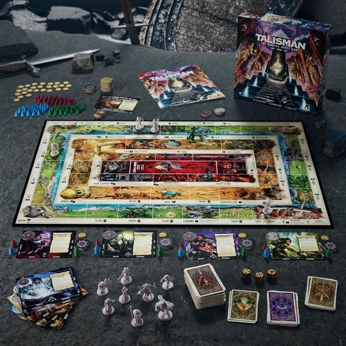 Avalon Hill Talisman: The Magical Quest - Juego de mesa (5ª edición) | Juegos de aventura de mesa de fantasía | A partir de 12 años | De 2 a 6 jugadores | Juegos de estrategia de rol