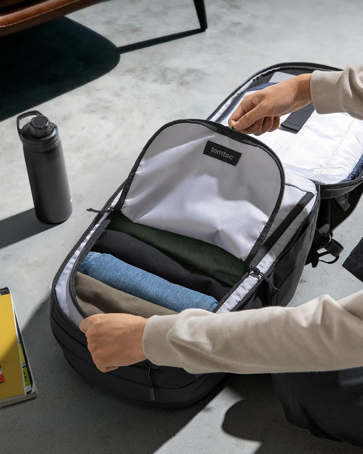 tomtoc T77 Mochila para portátil, bolsa de trabajo grande para nego...