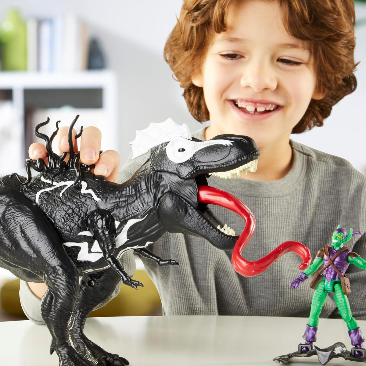 Spider-Man Marvel Mundo Épico de Acción VenomVersus Venomsaurus Rex