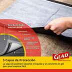 Glad Almohadillas para cachorros de carbón negro para mascotas, almohadillas desechables súper absorbentes para orina de perro, almohadillas de entrenamiento para orinal y suministros para mascotas,