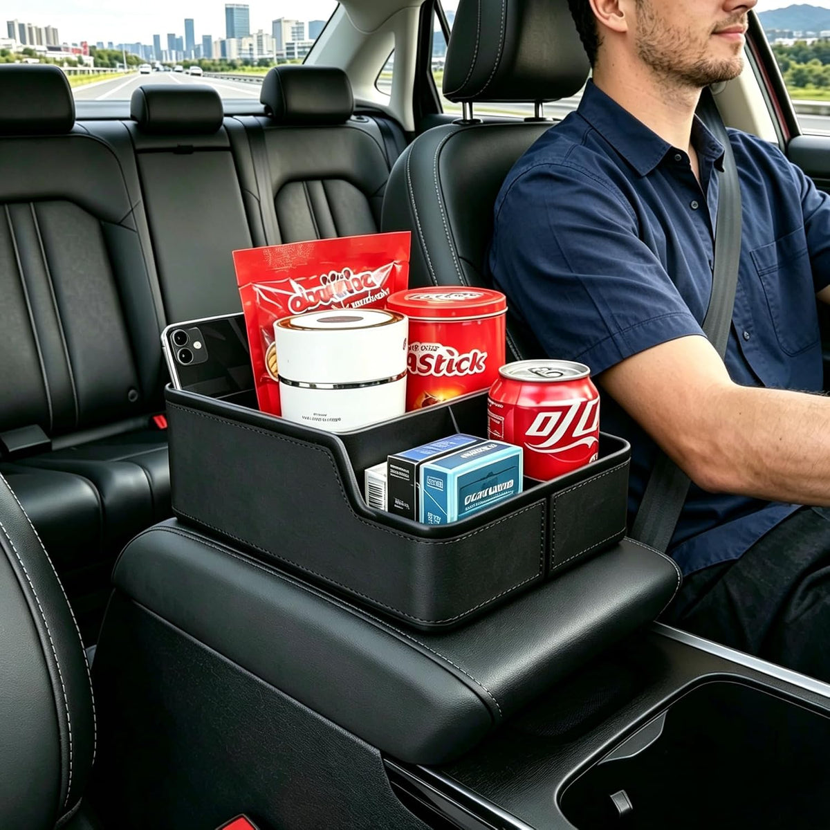 Organizador de almacenamiento para automóvil entre asientos