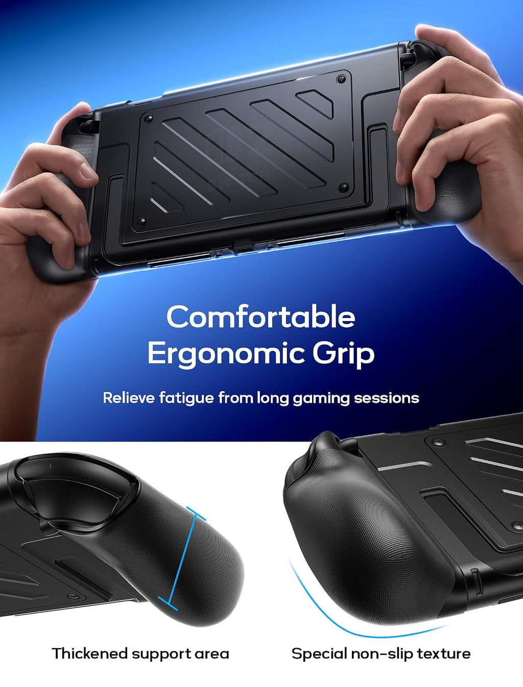 JSAUX Funda protectora dividida para Switch 2 con cubierta frontal