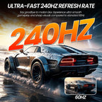 CRUA 27" QHD 2560x1440 240Hz IPS Monitor de juegos, FreeSync, HDMI\...