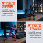 Juego de figuras de acción T13, articulación multiarticulación de 4 piezas