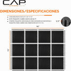 CAP 24-Pulgadas Tapete de Rompecabezas de EVA Foam para Ejercicio, 1/2 Pulgada