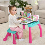 VTech - Escritorio de actividades Deluxe para explorar y escribir (embalaje sin frustraciones), color rosa
