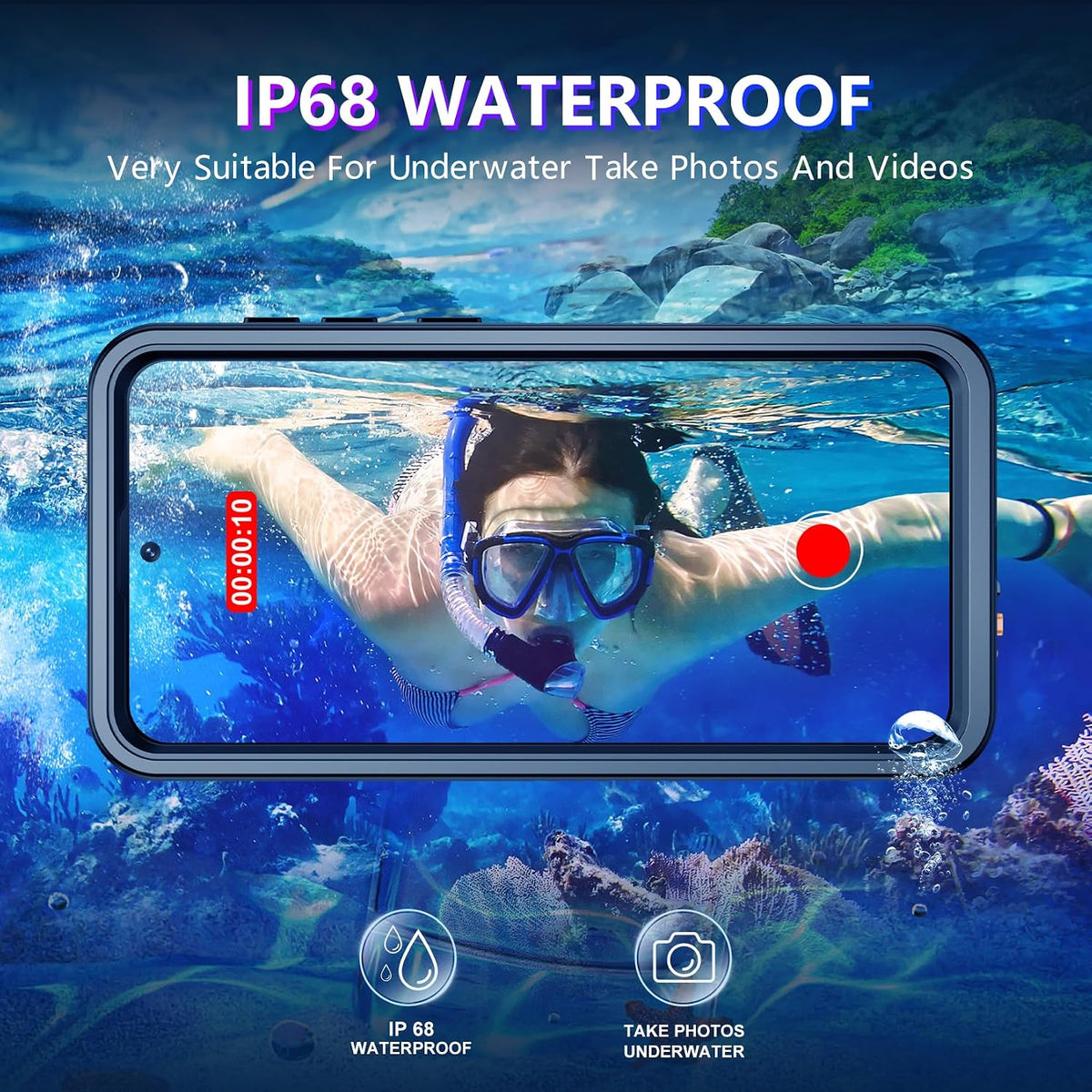 Temdan Funda impermeable diseñada para Samsung Galaxy S26 Plus