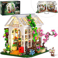 HOGOKIDS Juego de bloques de construcción de casa de flores con luces LED