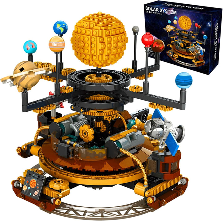 Juego de planetas de bloques de construcción del sistema