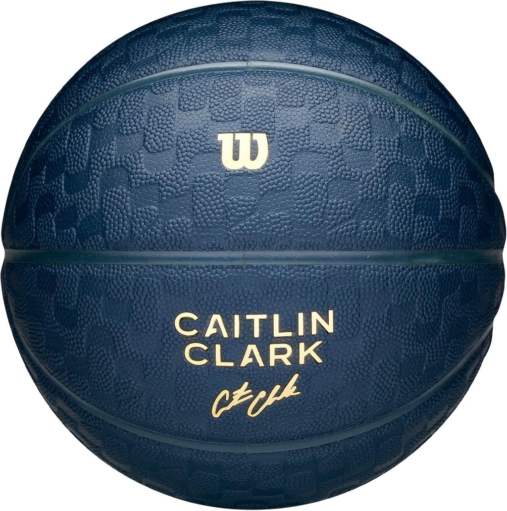 WILSON Caitlin Clark Poise Balón de baloncesto para interior/exterior - Azul marino intenso, Talla