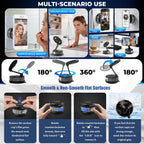 Soporte de teléfono de coche para iPhone 18 Pro Max, soporte de teléfono con succión, soporte magnético al vacío para teléfono [95+libras de succión fuerte y 2400gf magnético fuerte] para