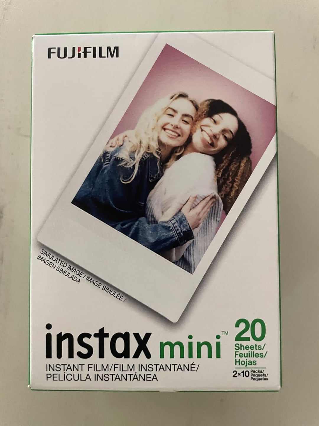 Fujifilm Mini película instantánea, 2 x 10 brotes, 40 exposiciones...