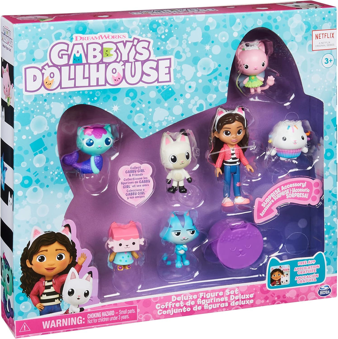 Gabby's Dollhouse, set de regalo de figura de lujo con 7 figura...