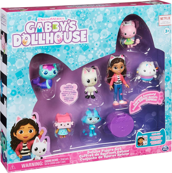 Gabby's Dollhouse, set de regalo de figura de lujo con 7 figura...