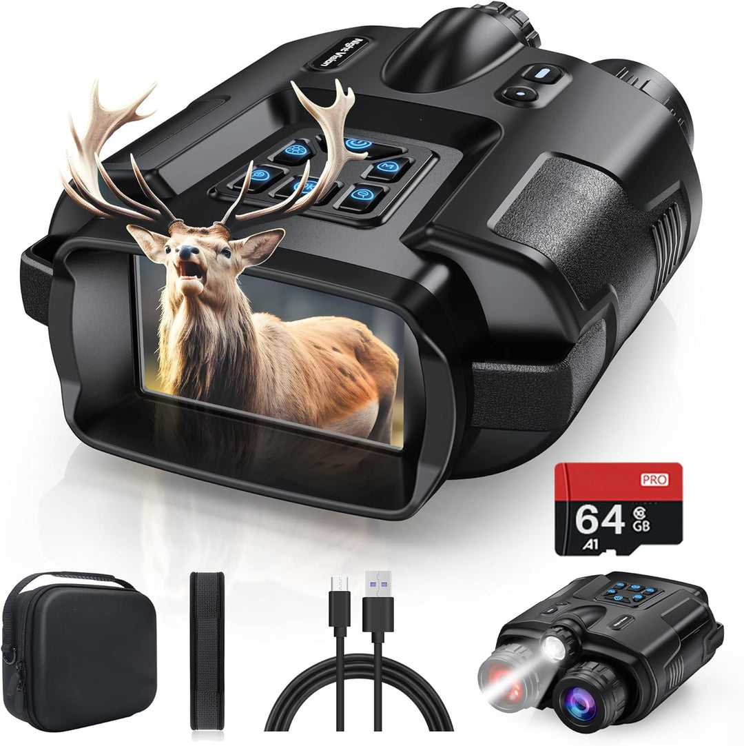 Diyimin Binoculares de visión nocturna 4K zoom 8X/2000