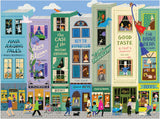 Galison Main Street Books - Rompecabezas de 1000 piezas con hermosas obras de arte de un vecindario temático de libro