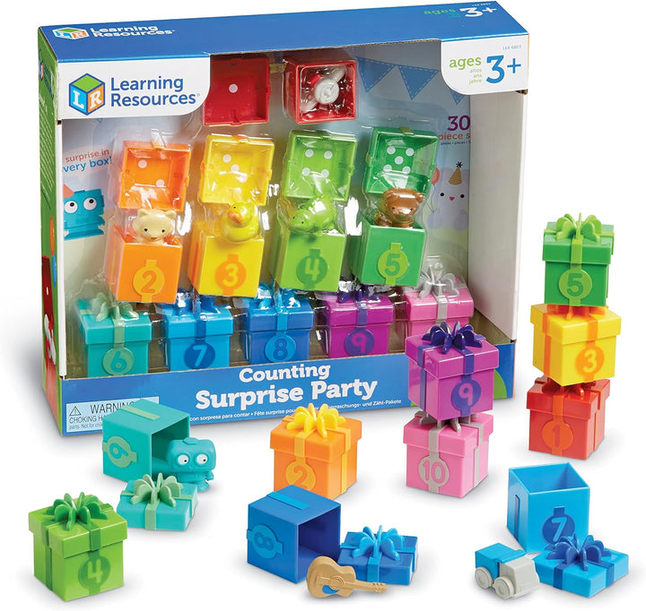 Learning Resources Fiesta Sorpresa de Contar - Juguetes Montessori...