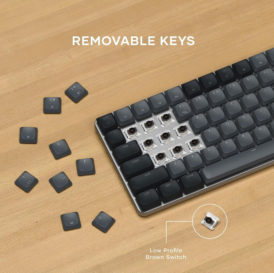 Satechi SM1 - Teclado mecánico al 75% para Mac y Windows, teclado B...