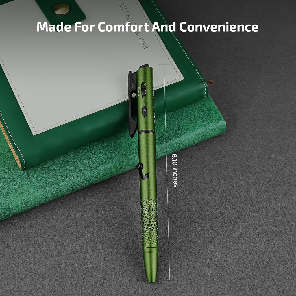 OLIGHT O'Pen 3 Pen Light, linterna EDC recargable USB-C, verde OD