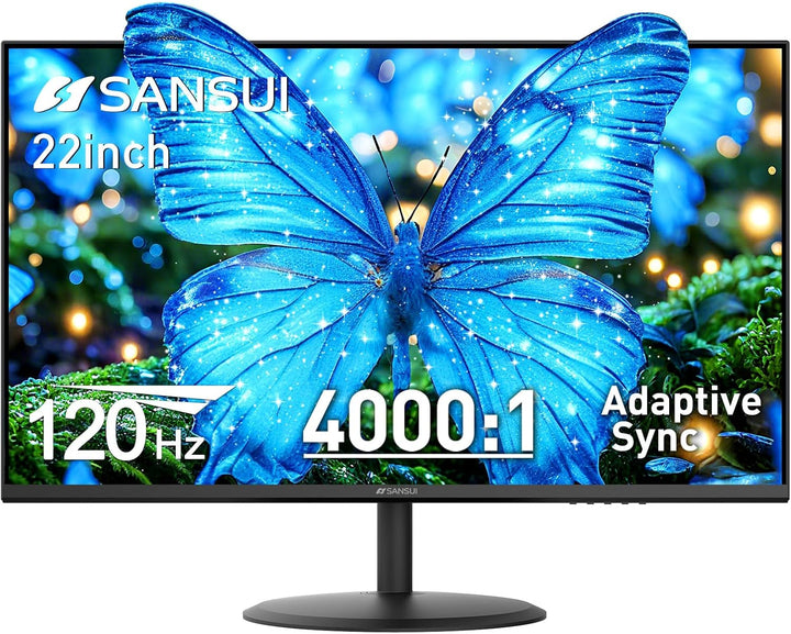 SANSUI - Monitor de 22 Pulgadas 120Hz, Monitor de Computadora FHD c...