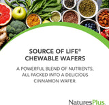 NaturesPlus Source of Life - Masticable, manzana y canela para adul...