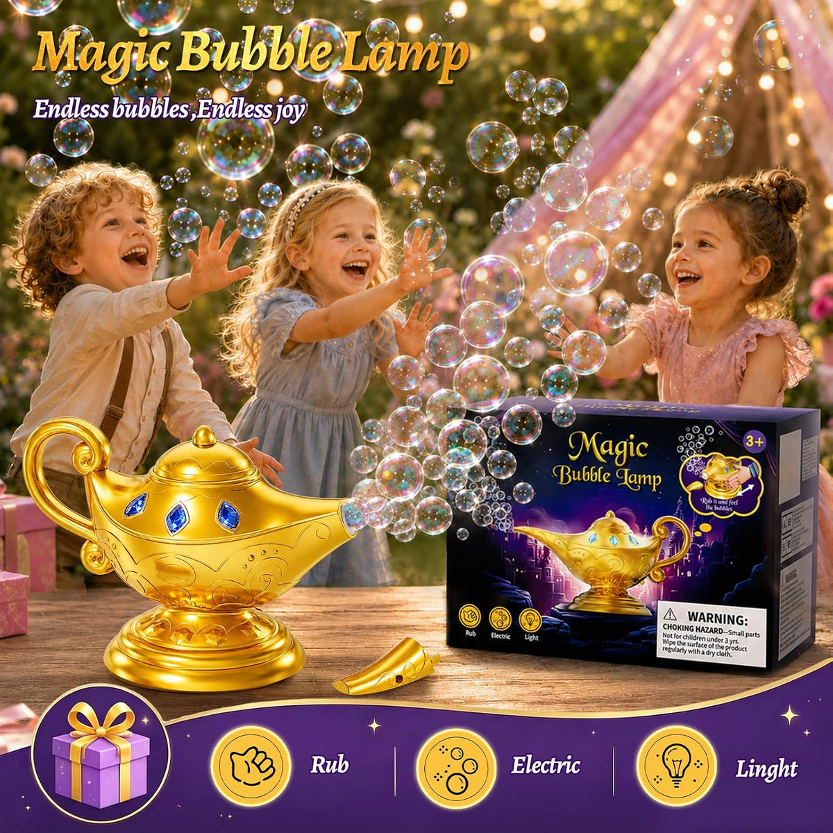 Lámpara Máquina de burbujas, diseño de lámpara de Aladino