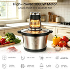 MEGAWISE AMJ-217A Picador de Alimentos Procesador Molinillo 500W Tazón de