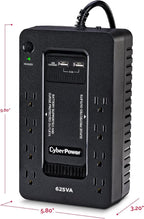 CyberPower ST625U Standby UPS Battery Backup y Surge Protector