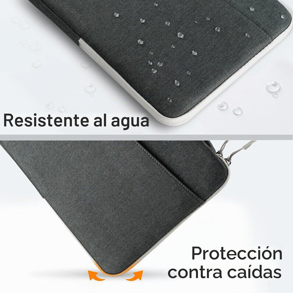 JETech Funda para portátil de 13 a 14 pulgadas, color negro, 13.3-Inch