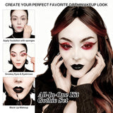 Afflano Kit de maquillaje gótico disfraz de Halloween, SFX payaso g...