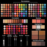 Kit de maquillaje profesional grande para adolescentes, niñas y muj...