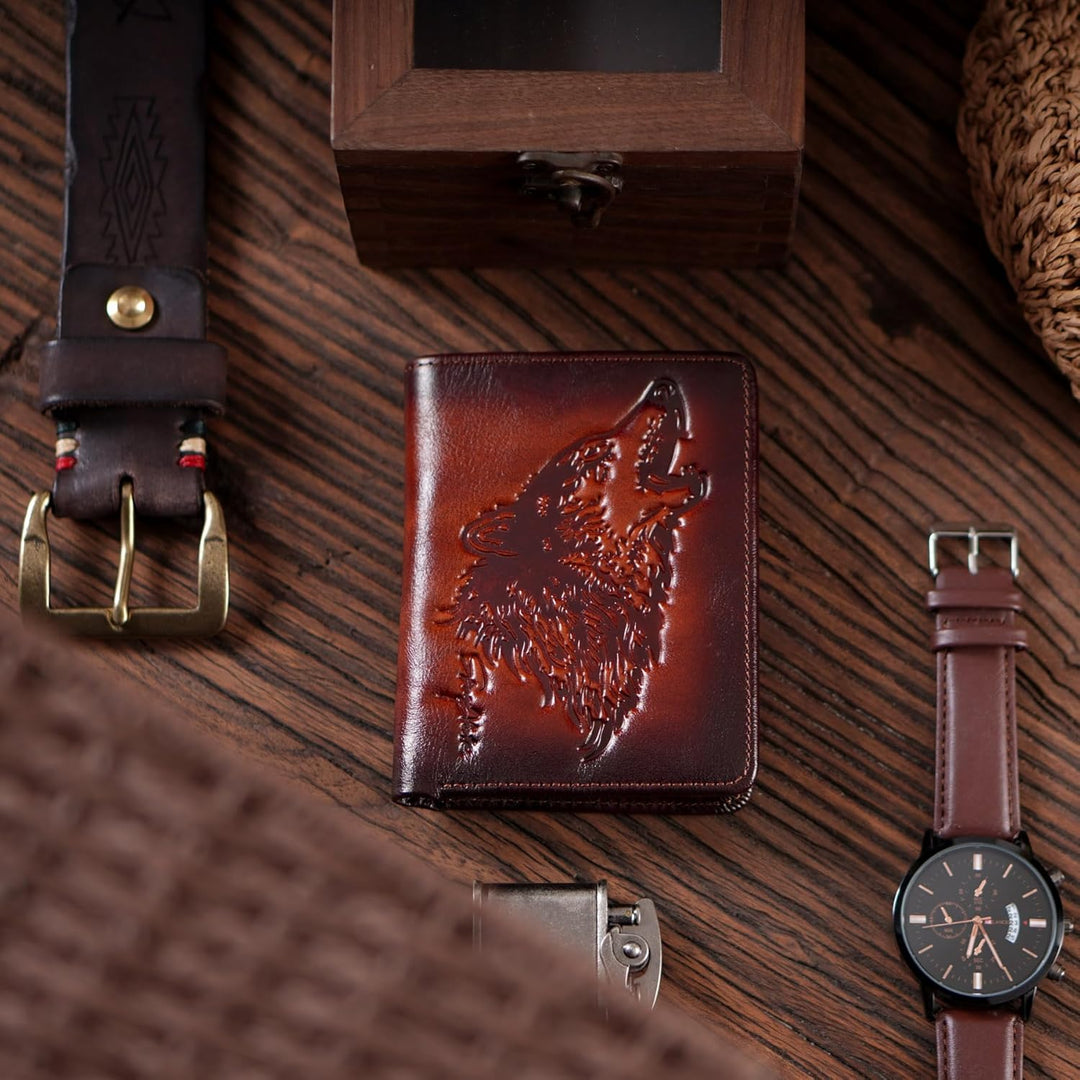 skneephate Billetera para hombre con bolsillo para monedas, billete...