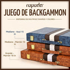 ropoda 18in Backgammon Sets para Adults y Kid, Classic Board Strategy Game