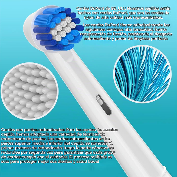 KHBD Paquete de 16 cabezales de repuesto para Oral B Braun, incluye...
