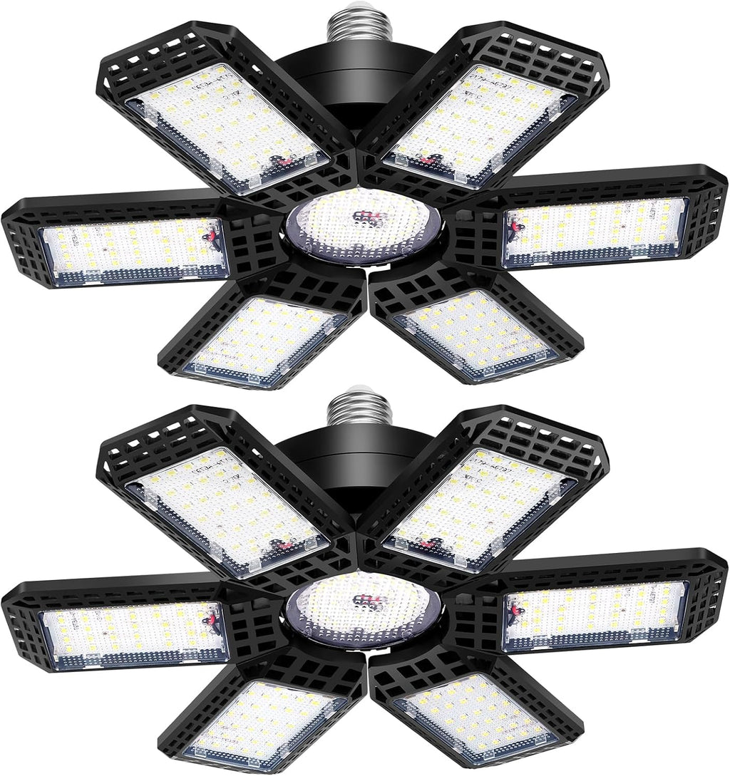 Paquete de 2 luces de garaje, luces de techo LED de 20000LM 6500K