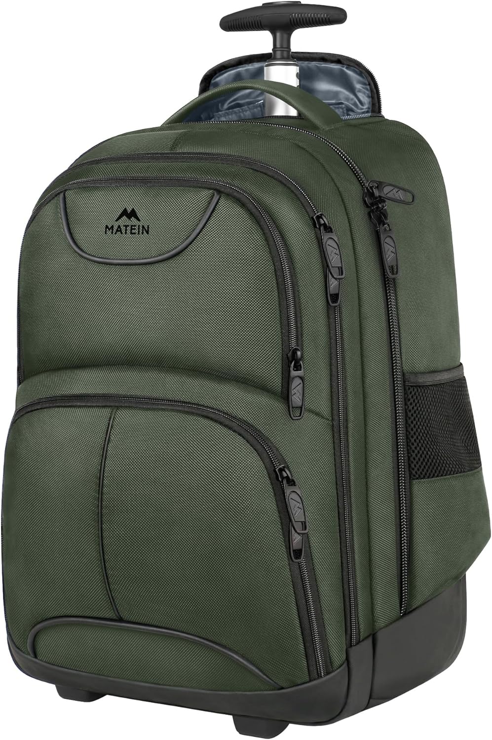 MATEIN Mochila con ruedas, mochila de viaje de 17 pulgadas para lap...