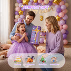 Máquina de karaoke con soporte para niños, micrófono de karaoke recargable con luz de discoteca y 2 micrófonos inalámbricos, juguetes de canto de Navidad, regalos de cumpleaños para niñas de 3, 4, 5