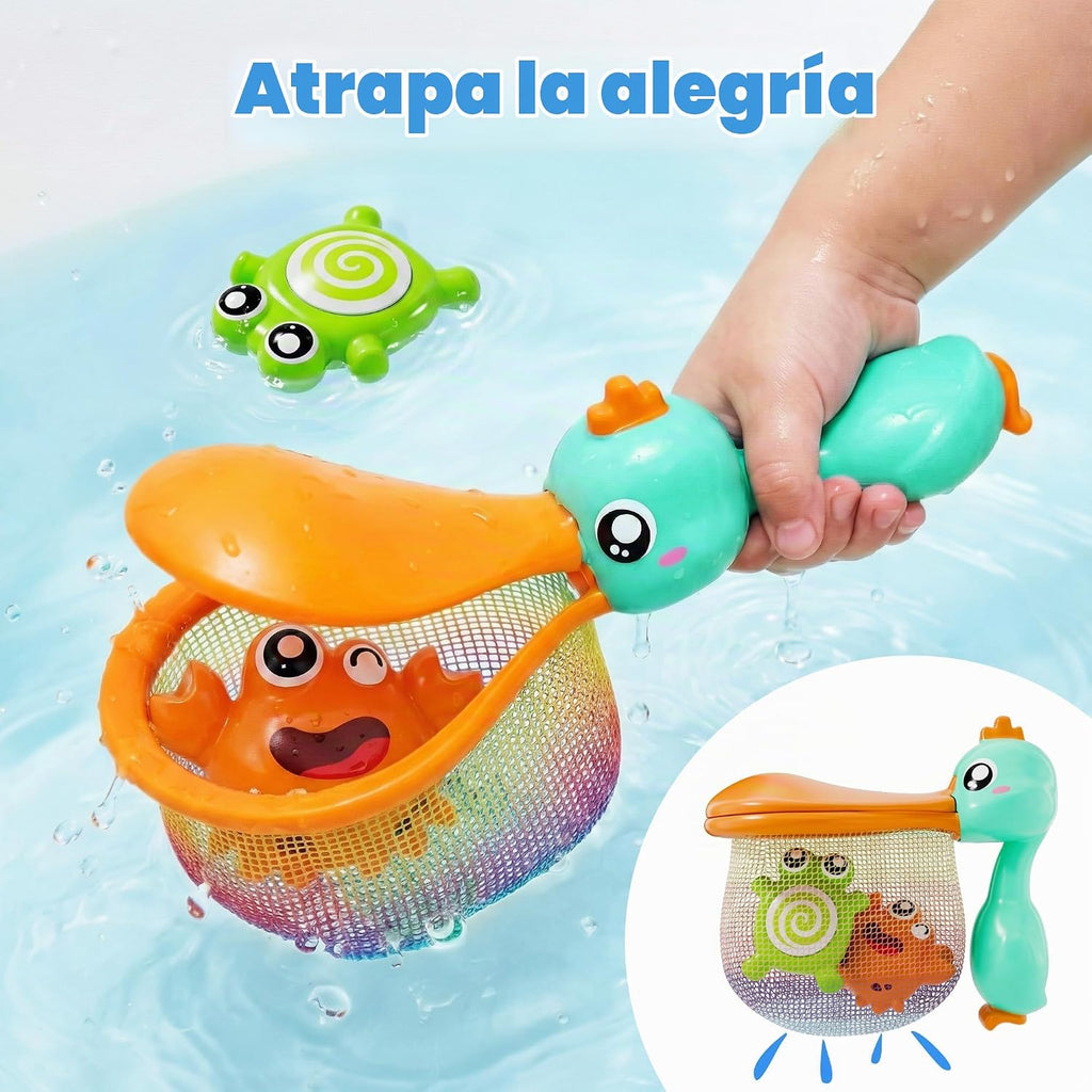 iPlay, iLearn Juguete de baño de pesca para bebés, juego magnético de la