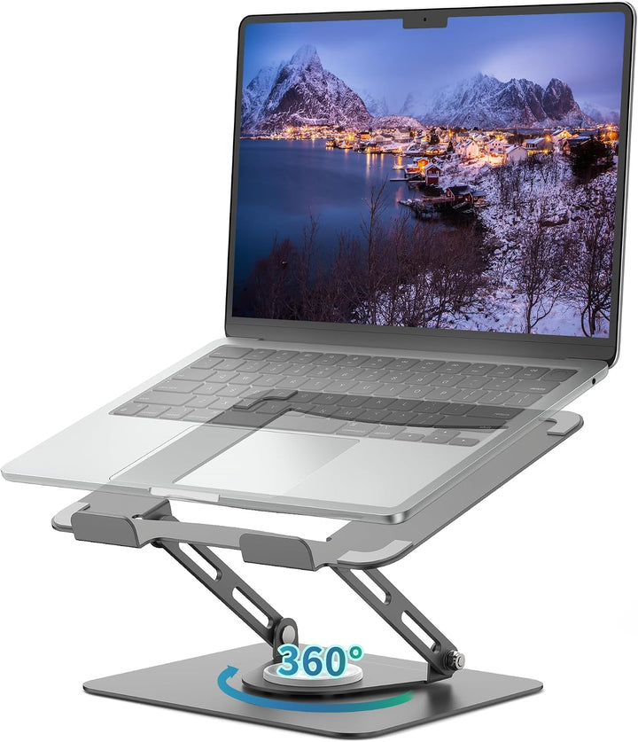 ALASHI Soporte para portátil para escritorio con base giratoria de...