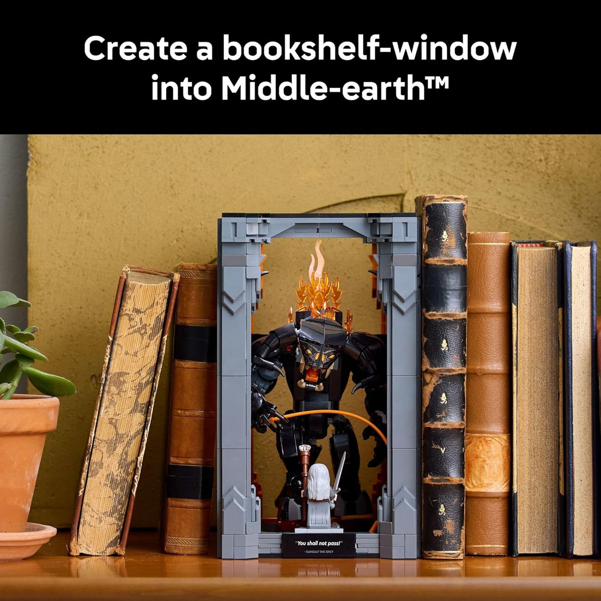 LEGO Icons The Lord of the Rings Balrog Book Nook Kit -