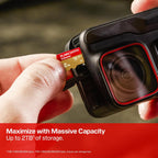 SANDISK Tarjeta microSD extrema 256B + adaptador, velocidades de lectura de