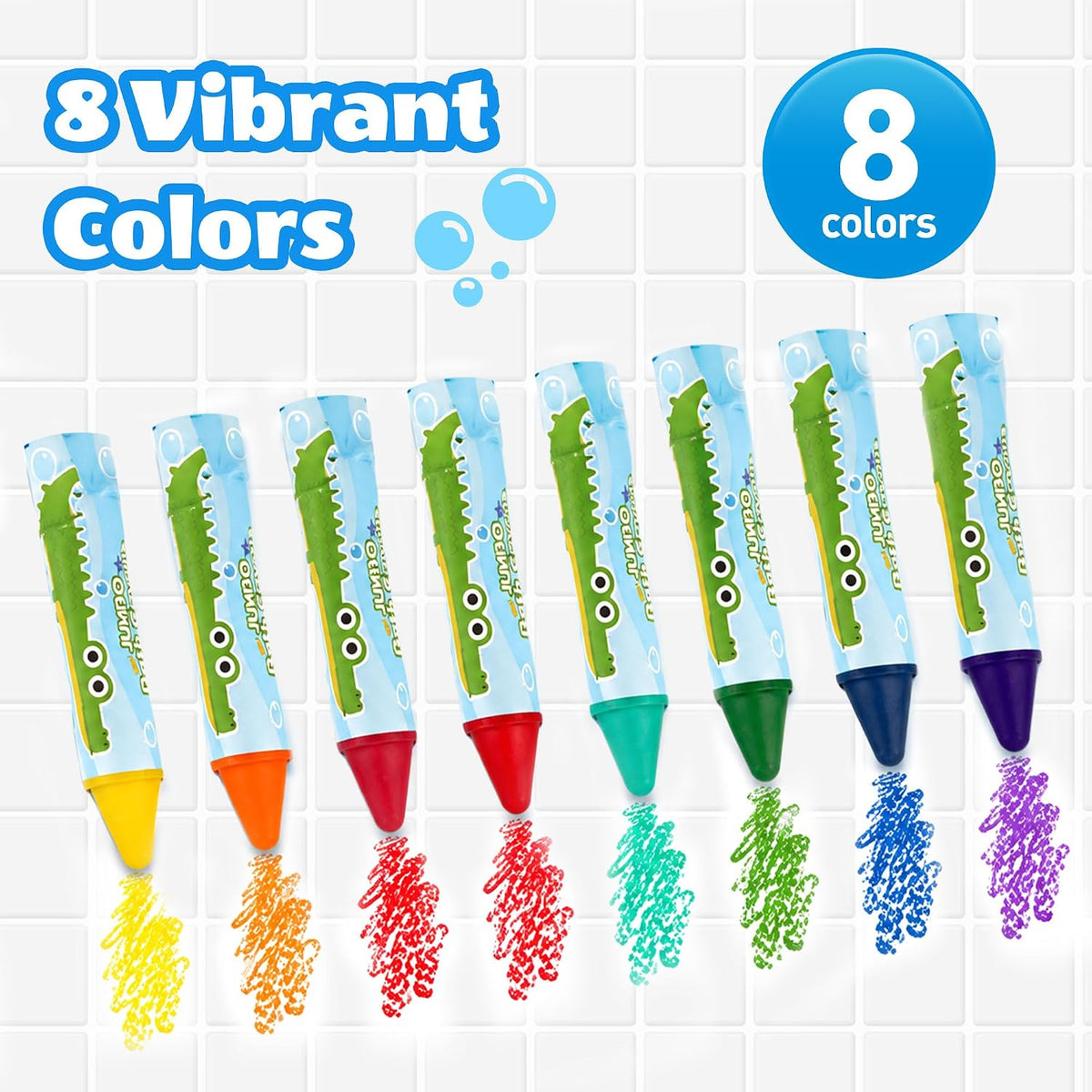 YPLUS Crayones de baño jumbo para niños pequeños y niños de 3 a 6 años